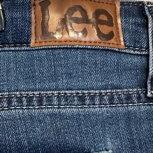 Lee Dark Blue Straight Leg Jeans